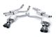 Milltek Sport Audi S6 Quattro (12-17) & S7 SportBack Quattro (S Tronic) (12-17) Cat-Back Exhaust- Resonated- Cerakote Black Oval Tip