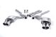 Milltek Sport Ford Mustang 5.0 V8 GT (Fastback) (15-17) Cat-Back Exhaust- Non-Resonated- Polished Tips