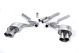 Milltek Sport Ford Mustang 2.3 EcoBoost (Fastback) (15-17) Cat-Back Exhaust- Non-Resonated- Titanium Tips