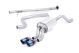Milltek Sport Ford Fiesta 1.0T EcoBoost (100/125/140PS) (13+) Non-Resonated Cat-Back Exhaust- Burnt Titanium Tips