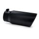 MBRP Universal 5" Angled Rolled End 4" Inlet 12" Length Black Coated Tip