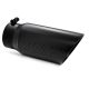 MBRP Universal 5" Dual Wall Angled 4" Inlet 12" Length Black Coated Tip
