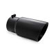 MBRP Universal 6" Dual Wall Angled 5" Inlet 12" Length Black Coated Tip