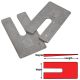 SPC Performance Heavy Duty Truck Applications, Aluminum Axle Shim 3" x 6" x 0.5° - Single