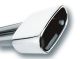 Borla Universal 2.5in Inlet 6.69in x 3in Rectangular Rolled Angle Cut Single Inlet x 5.63in Long Exhaust Tip