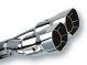 Borla Universal Polished Tip Dual Square Angle-Cut Intercooled (inlet 2 1/2in. Outlet 2 7/8 x 3 3/8in)