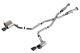 Borla Jeep Grand Cherokee SRT 6.4L V8 AWD (15-21) ATAK Cat-Back Exhaust System - Dual Black Tips 