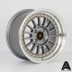 AutoStar Circuit 15x8 ET28 4x100 Wheel- Gunmetal with Polished Lip