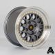 AutoStar Corse 15x8 ET25 4x100 Wheel- Gunmetal with Polished Lip