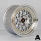 AutoStar Corse 15x8 ET25 4x100 Wheel- SIlver with Polished Lip