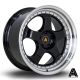 AutoStar GT5 19x9.5 ET22 5x114.3 Wheel- Black with Polished Lip