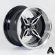 AutoStar Kanji 14x8 ET-5 4x114.3 Wheel- Black with Polished Face