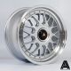 AutoStar Monza 18x8.5 ET45 5x112/5x120 Wheel- SIlver with Polished Lip