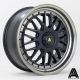 AutoStar Monza 19x8.5 ET45 5x112/5x120 Wheel- Matt Black with Polished Lip