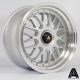 AutoStar Monza 19x9.5 ET40 5x112/5x120 Wheel- SIlver with Polished Lip
