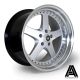 AutoStar Omega 19x10.5 ET22 5x114.3 Wheel- Hyper Silver with Polished Lip