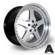 AutoStar Omega 19x9.5 ET22 5x114.3 Wheel- Hyper Silver with Polished Lip