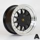 AutoStar Raider 15x7.5 ET20 4x100/4x108 Wheel- Black with Polished Lip