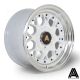 AutoStar Sprint 15x8 ET10 4x100/4x114.3 Wheel- White with Polished LIp