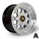 AutoStar Sprint 15x8 ET10 4x100/4x108 Wheel- SIlver with Polished Lip