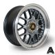 AutoStar Sprint 17x8 ET30 4x100/4x108 Wheel- Gunmetal with Polished Lip