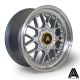 AutoStar Sprint 17x8 ET30 5x100 Wheel- SIlver with Polished Lip