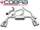 Cobra Sport Audi S3 (8V, Saloon) Quattro (13-18) Non-Resonated Non-Valved Turbo-Back Exhaust with Sports Cat