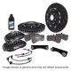EBC Brakes Audi A3 (13-20), Seat Leon (13-20), Skoda Octavia (13-20), VW Golf MK7 (13-19) Apollo Balanced Big Brake Kit (Black) 330x28mm Disc (Front)