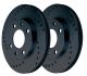 Black Diamond Lexus RX 300/350/400h (XU30) (04-09) Rear Drilled Solid Brake Discs (Pair) (288mm)