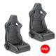 NRG Innovations Reclining Racing Seat - Omega in Black Vinyl
