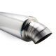 BLOX Racing 3 inch Universal Street Muffler - Turndown Tip