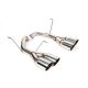 BLOX Racing Subaru WRX (22+) Muffler Delete / Axle Back Single Wall 4in - Polished Tips