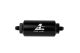Aeromotive In-Line Filter - AN-6 Male 10 Micron Microglass Element Bright Dip Black Finish