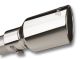 Borla Universal Polished Tip Single Round Rolled Angle-Cut w/Clamp (inlet 2 1/2in. Outlet 4 x 4in)
