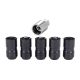 McGard Wheel Lock Nut Set - 5pk. (Cone Seat) M14X1.5 / 22mm Hex / 1.639in OAL - Black