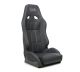 NRG Innovations Defender Suspension Bucket Seat with Side Mount Bracket - Black
