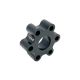 Torque Solution Chevrolet Corvette C5 (97-00) (78mm) w/ 10mm Bolts Billet Driveshaft Flex Disc - Black