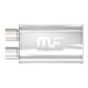 MagnaFlow Universal 5" x 8" x 14" Oval Straight-Through Performance Exhaust Muffler - 2.5" Inlet / Outlet 
