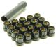 Muteki Open End Lug Nuts - Deep Black 12x1.50