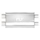 MagnaFlow Universal Dual 3" Inlet / Outlet - 5in. x 11in. x 22in. Oval Straight-Through Performance Exhaust Muffler