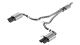 Borla Ford Mustang 2.3L Ecoboost (24-26) (w/o Active Exhaust) S-Type Cat-Back Exhaust System - Quad Black Chrome Tips