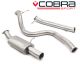 Cobra Sport Ford Fiesta ST 180 (Mk7) (13+) Non-Resonated 3" Cat-Back Exhaust- Single Tailpipe