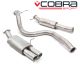 Cobra Sport Ford Fiesta ST 180 (Mk7) (13+) Resonated 3" Cat-Back Exhaust- Twin Tailpipe