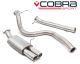 Cobra Sport Ford Fiesta ST 180 (Mk7) (13+) Non-Resonated 3" Cat-Back Exhaust- Twin Tailpipe