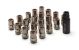 Muteki HR38 Open End Lug Nuts 12x1.25 Titanium Chrome / Red Ring