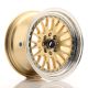 JR Wheels JR10 15x8 ET15 4x100/114.3- Gold w/Machined Lip