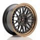 JR Wheels JR10 16x7 ET30 4x100/108- Matt Black w/Anodized Bronze Lip