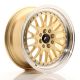JR Wheels JR10 16x7 ET30 4x100/108- Gold w/Machined Lip