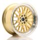 JR Wheels JR10 17x8 ET35 4x100/114.3- Gold w/Machined Lip