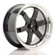 JR Wheels JR12 17x8 ET33 4x100/114.3- Gloss Black w/Machined Lip